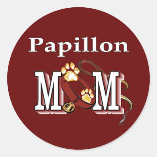 Sticker Rond Cadeaux Papillon MOM