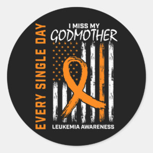 Sticker Rond Cadeaux Pour La Perte De Godmère Leucémie Sensibil