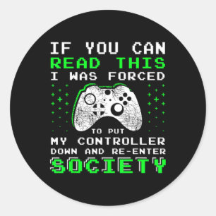 Sticker Rond Cadeaux Pour Les Garçons Ados - Si Vous Pouvez Lir