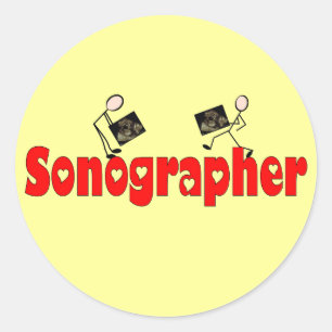 Sticker Rond Cadeaux Sonographer