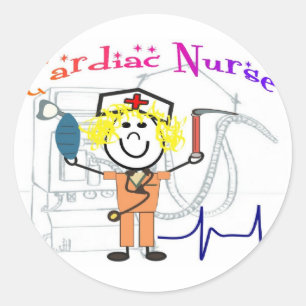 Sticker Rond Cadeaux uniques et adorables d'infirmière
