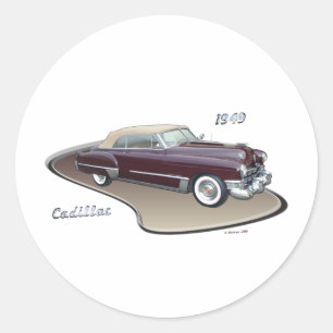 STICKER ROND CADILLAC 1949