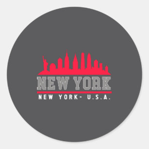 Sticker Rond Cadrans de New York City _1