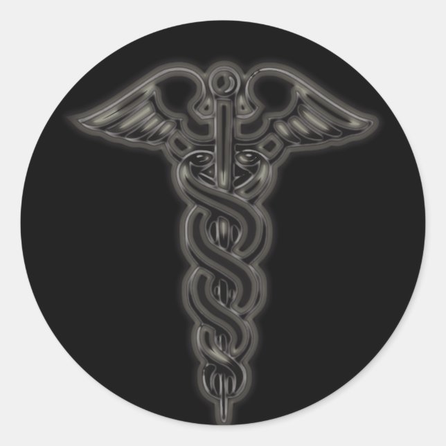 Sticker Rond Caduceus (Devant)