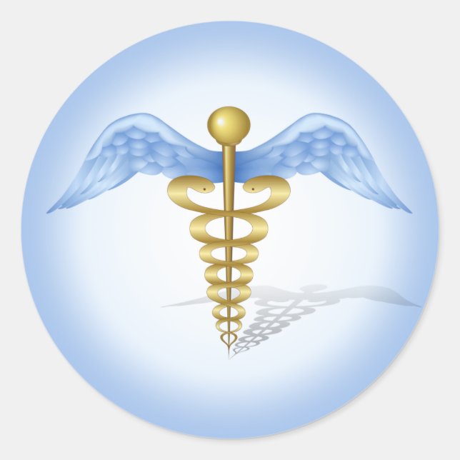 Sticker Rond Caduceus (Devant)