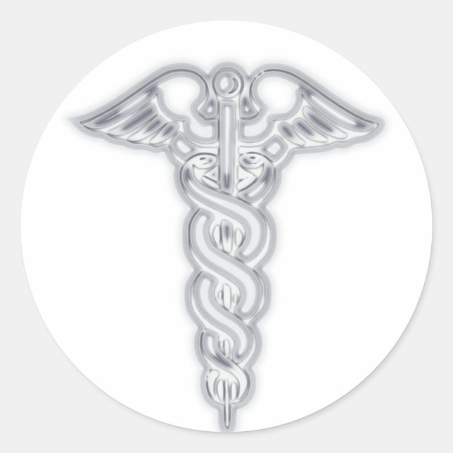 Sticker Rond Caduceus (Devant)