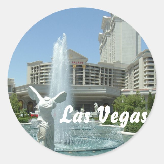 Sticker Rond Caesars Palace Las Vegas (Devant)