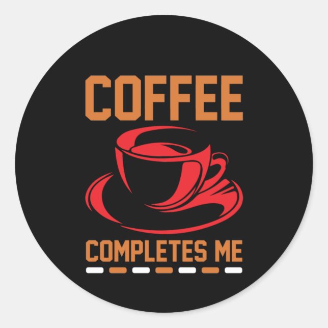 Sticker Rond Café Art Café Me Complète (Devant)