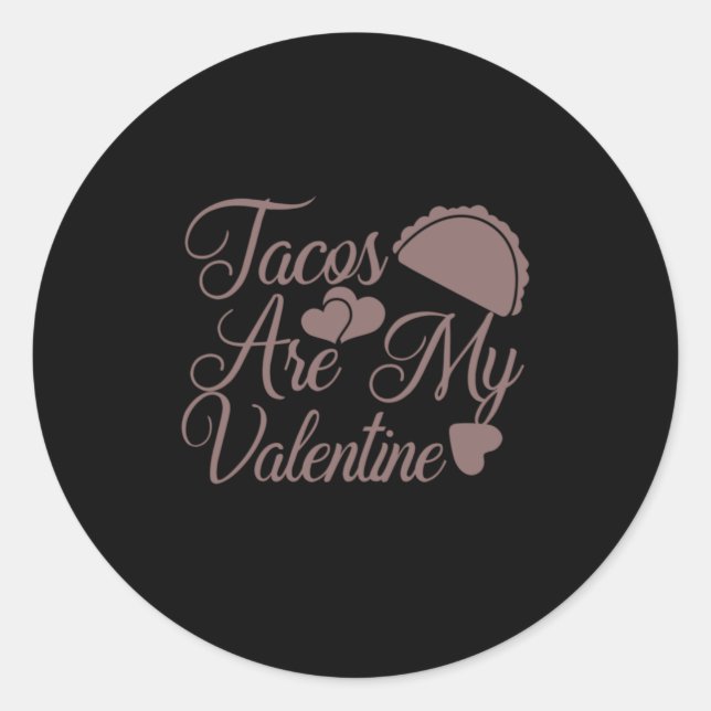 Sticker Rond Café Art Facos Sont Mon Valentin (Devant)