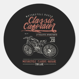 Sticker Rond Café classique