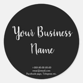 Sticker Rond Café élégant de style de tableau, boulangerie, St