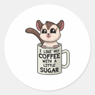 Sticker Rond Café GLIDER SUCRE Avec Sucre