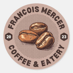 Sticker Rond Café propre espresso vous-même mais d'abord ca