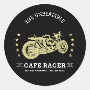 Sticker Rond Cafe Racer - Édition 1989 Édition Edit