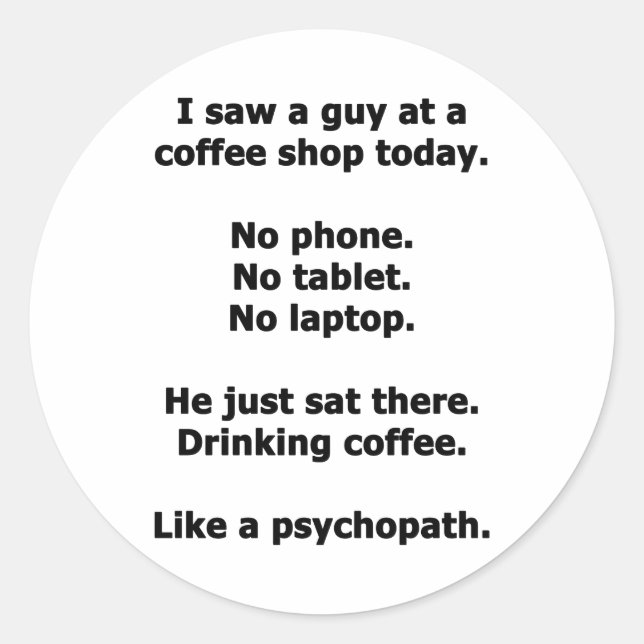 Sticker Rond Café-restaurant (Devant)