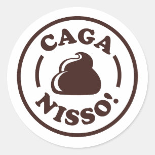 Sticker Rond Caga Nisso !