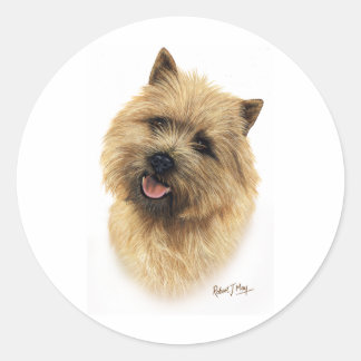 Sticker Rond Cairn Terrier