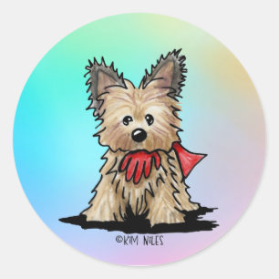 Sticker Rond Cairn Terrier