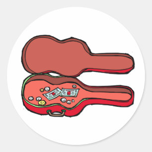 Sticker Rond caisse vide red.png de guitare
