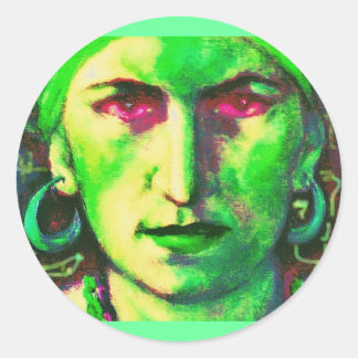 Sticker Rond caisson de fortune tzigane