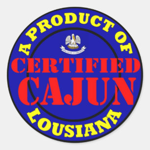 STICKER ROND CAJUN CERTIFIÉ