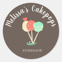 Cakepop avec logo de paillettes Boulangerie maison