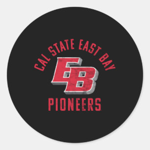Sticker Rond Cal State East Bay Pioneb Pioneb Grande