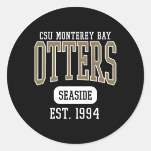 Sticker Rond Cal State Monterey Bay Csumb Otters Date Est