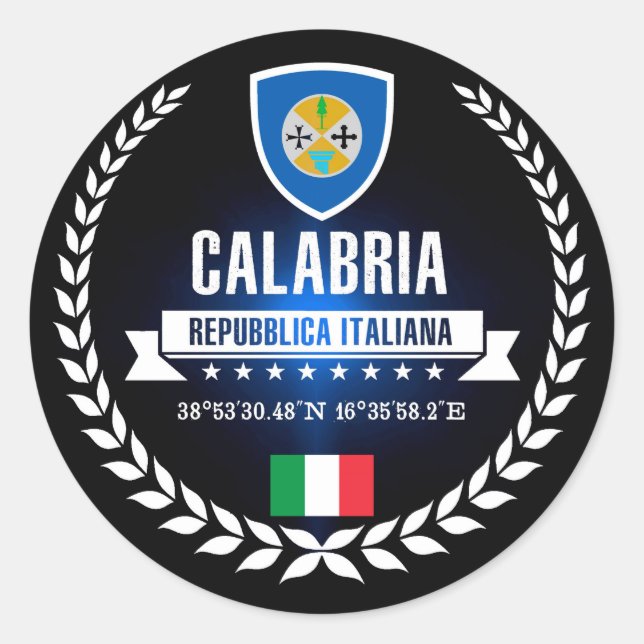 Sticker Rond Calabre (Devant)