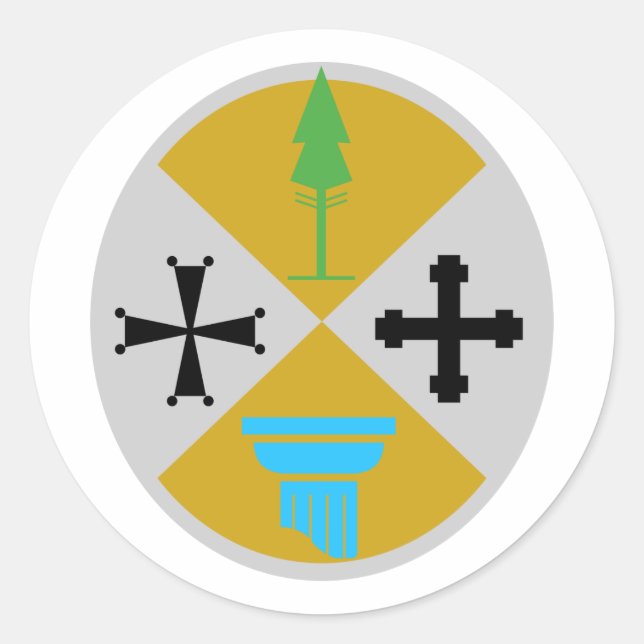 Sticker Rond Calabre, Italie (Devant)
