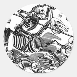 Sticker Rond "Calavera de Don Quichotte" vers le début des anné