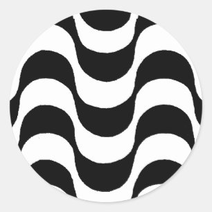 Sticker Rond Calçadão de Copacabana Rio de Janeiro Brésil