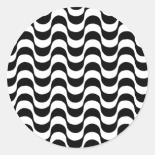 Sticker Rond Calçadão de Copacabana Rio de Janeiro Brésil