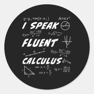 Sticker Rond Calcul Pi Jour algèbre Géométrie Trigonométrie Stu