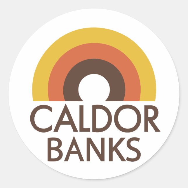 Sticker Rond Caldor Banks (Devant)