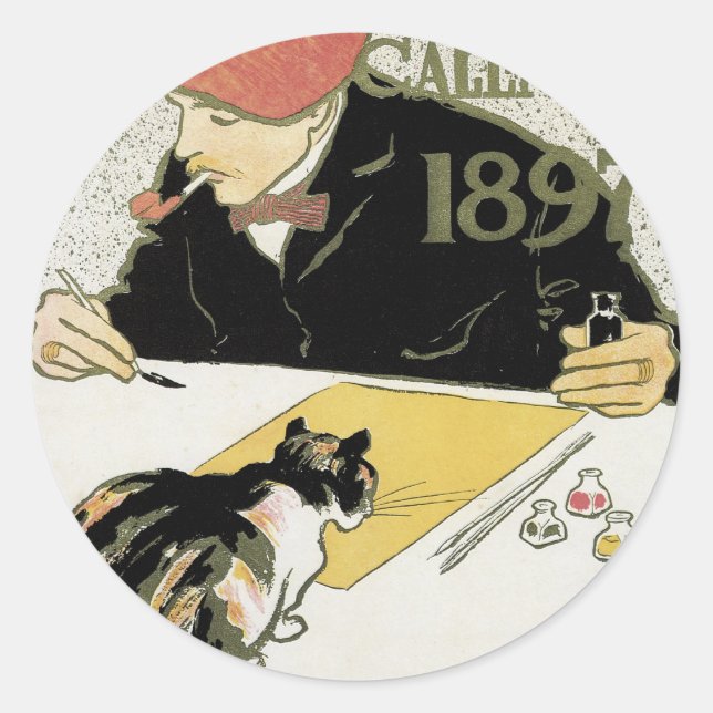 Sticker Rond Calendrier des affiches 1897 (Devant)