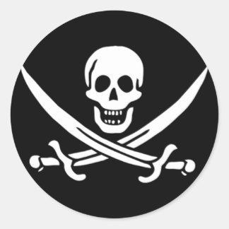 Sticker Rond Calico Jack