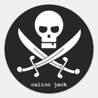 Sticker Rond calico jack