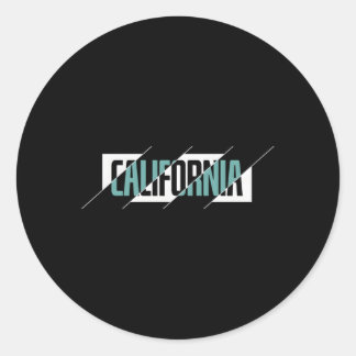 Sticker Rond Californie