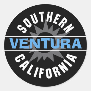 Sticker Rond Californie du Sud - Ventura