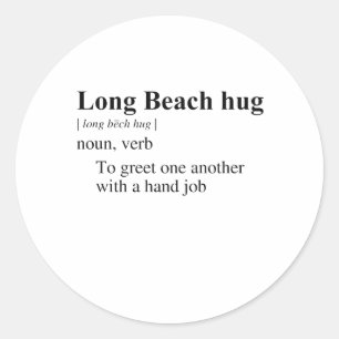 STICKER ROND CÂLIN DE LONG BEACH