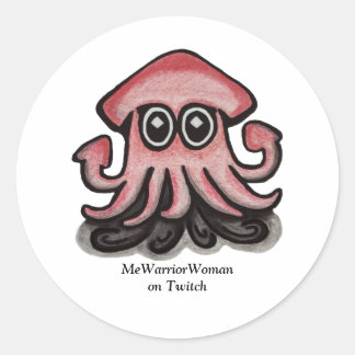 Sticker Rond Calmar, MeWarriorWoman sur Twitch