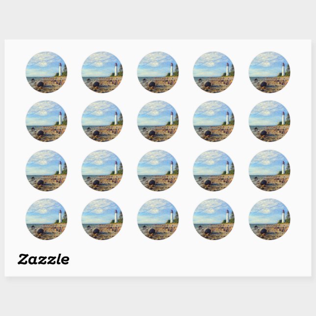 Sticker Rond Calme de Vormsi (Feuille)