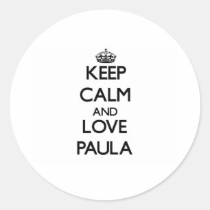 Sticker Rond Calme et amour Paula
