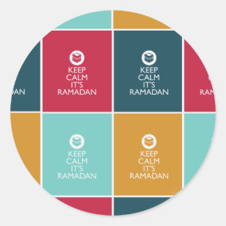 Sticker Rond calme et son ramadan - toutes couleurs