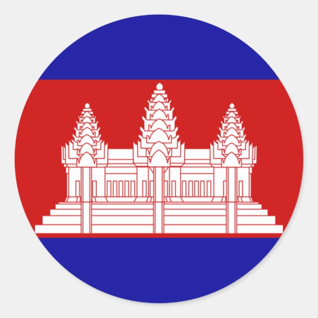 Sticker Rond cambodge (Devant)