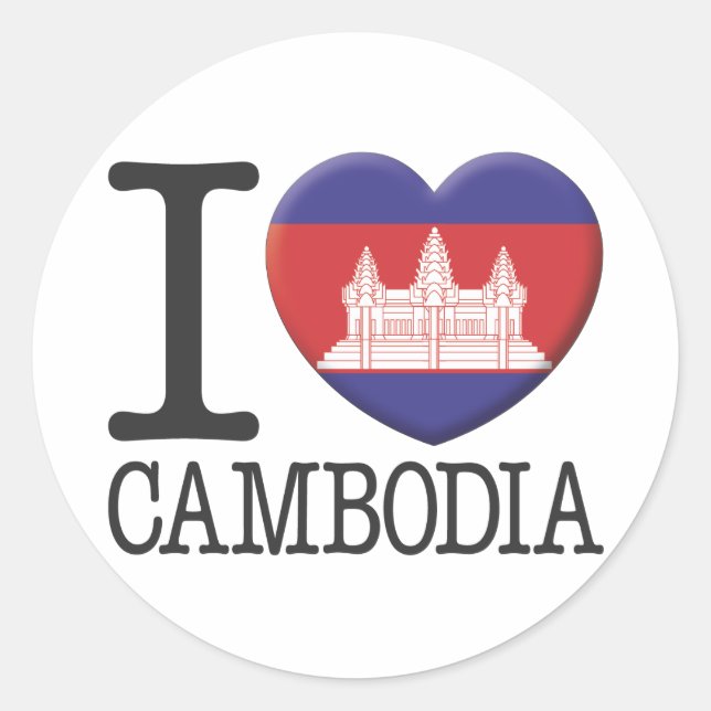 Sticker Rond Cambodge (Devant)