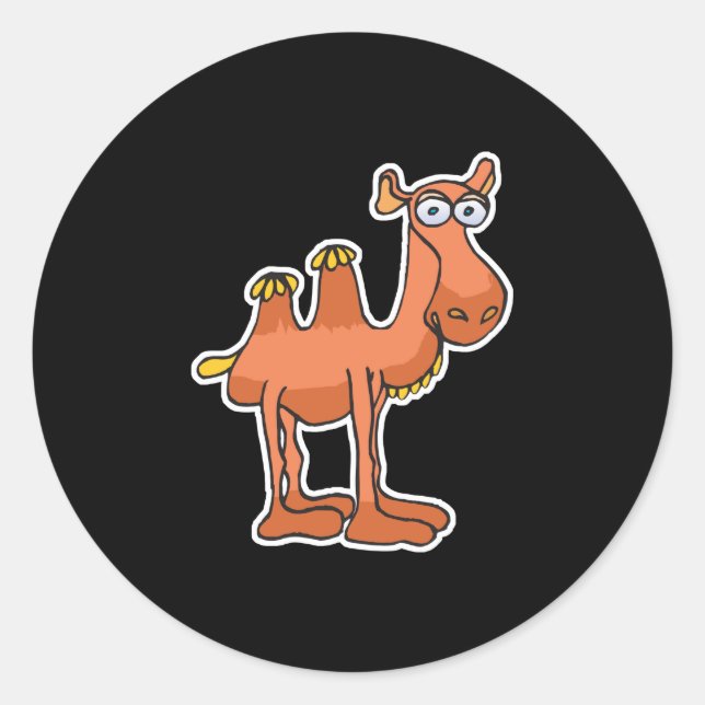 Sticker Rond cameau mignon (Devant)
