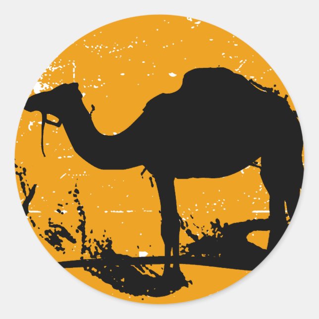 Sticker Rond Camel (Devant)