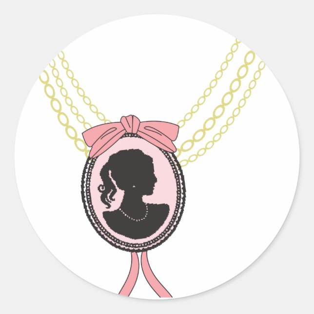 Sticker Rond cameo (Devant)